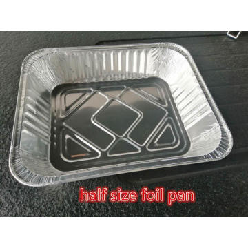 Disposable half size food aluminum foil pans